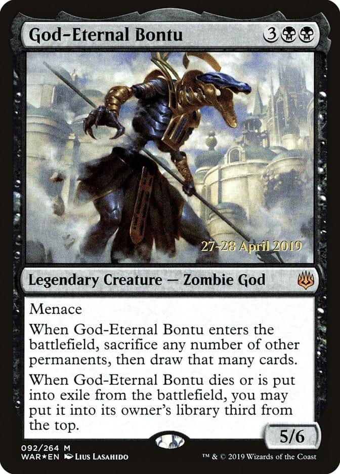 Magic: The Gathering MTG Single God-Eternal Bontu  [War of the Spark Prerelease Promos]