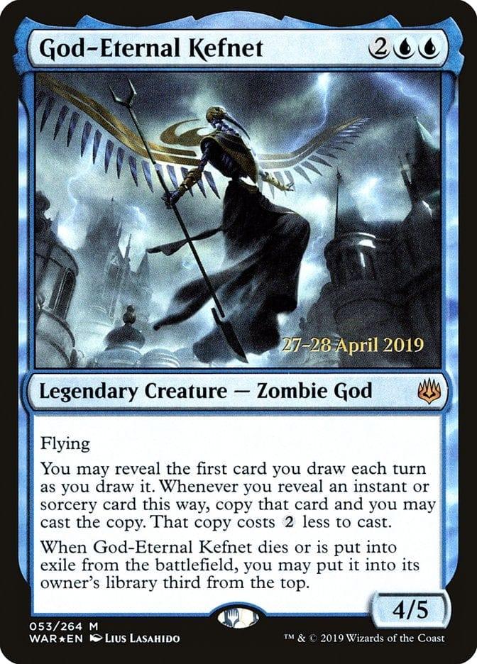 Magic: The Gathering MTG Single God-Eternal Kefnet  [War of the Spark Prerelease Promos]