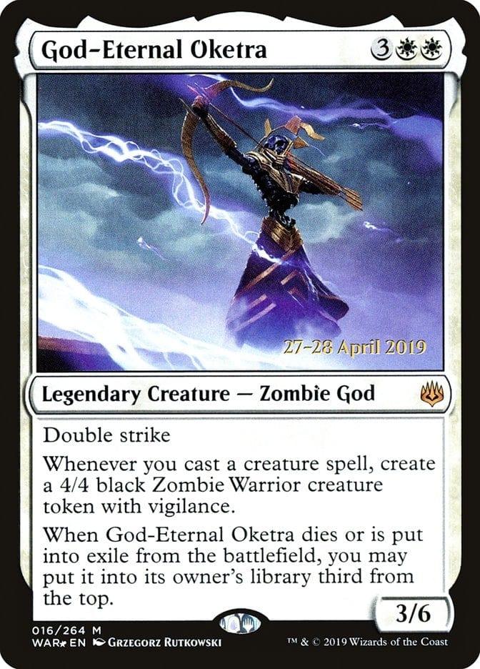 Magic: The Gathering MTG Single God-Eternal Oketra  [War of the Spark Prerelease Promos]