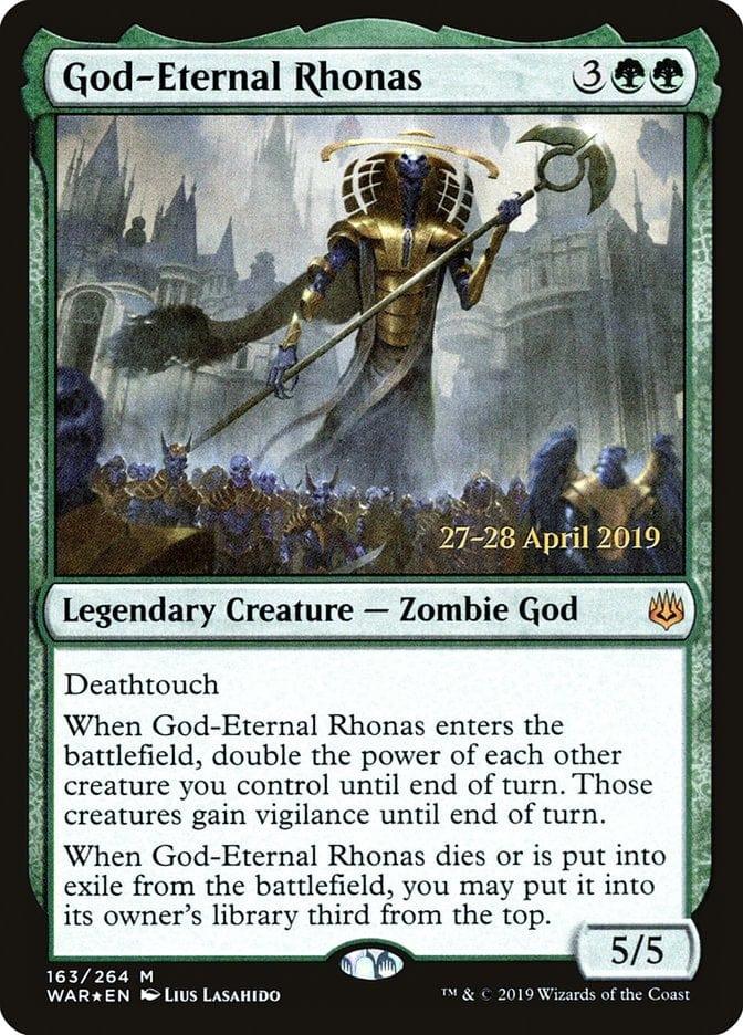 Magic: The Gathering MTG Single God-Eternal Rhonas  [War of the Spark Prerelease Promos]