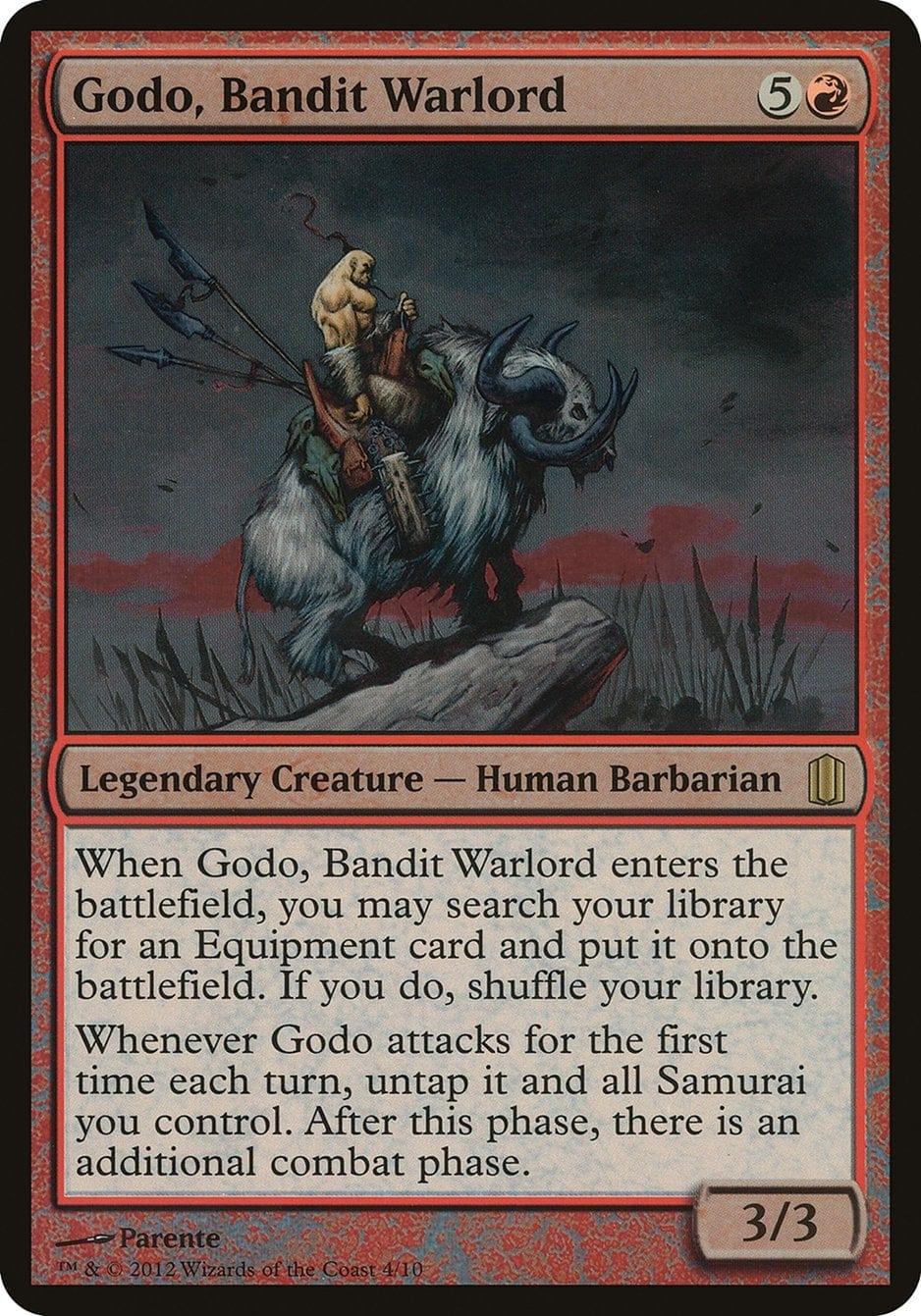 Magic: The Gathering MTG Single Godo, Bandit Warlord (Oversized) [Commander's Arsenal Oversized]