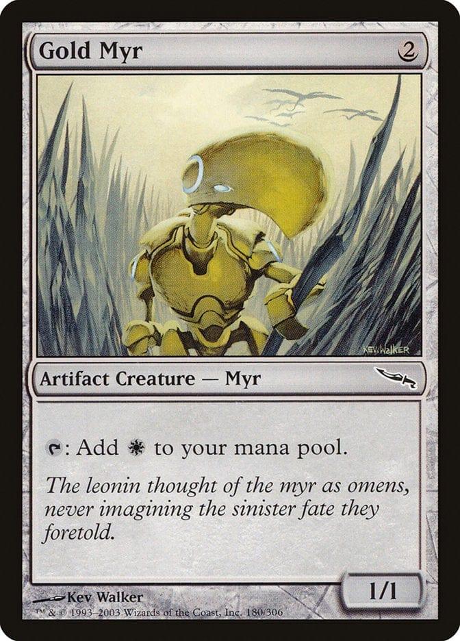 Magic: The Gathering MTG Single Gold Myr [Mirrodin]