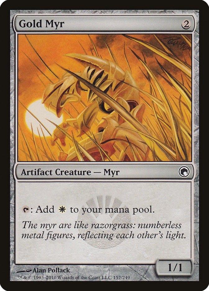 Magic: The Gathering MTG Single Gold Myr [Scars of Mirrodin]