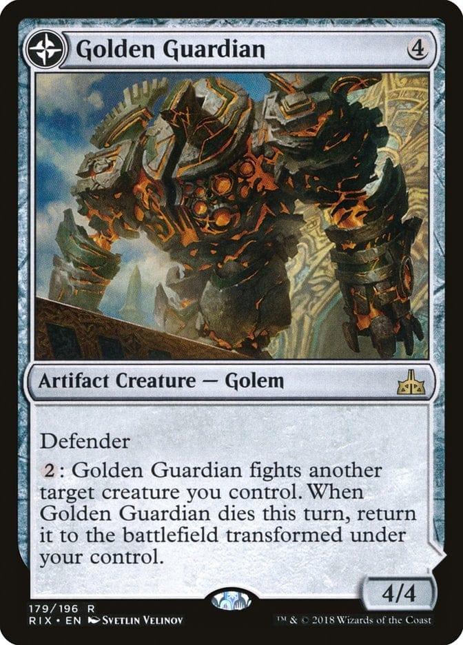 Magic: The Gathering MTG Single Golden Guardian // Gold-Forge Garrison [Rivals of Ixalan]