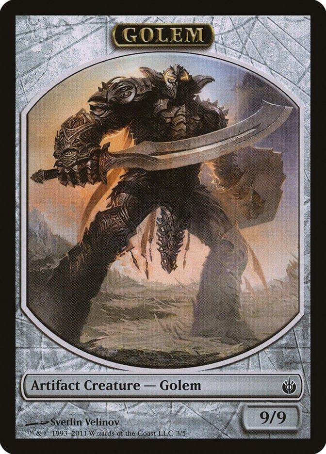 Magic: The Gathering MTG Single Golem [Mirrodin Besieged Tokens]