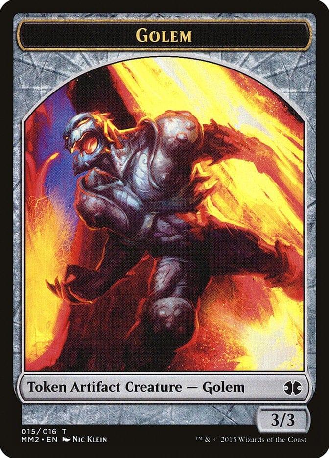 Magic: The Gathering MTG Single Golem [Modern Masters 2015 Tokens]
