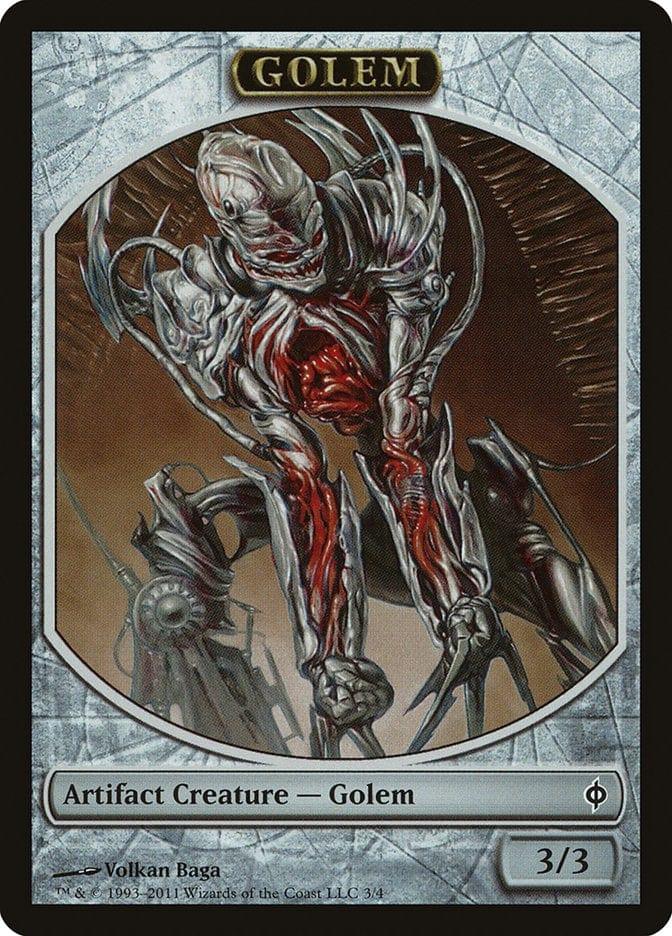 Magic: The Gathering MTG Single Golem [New Phyrexia Tokens]