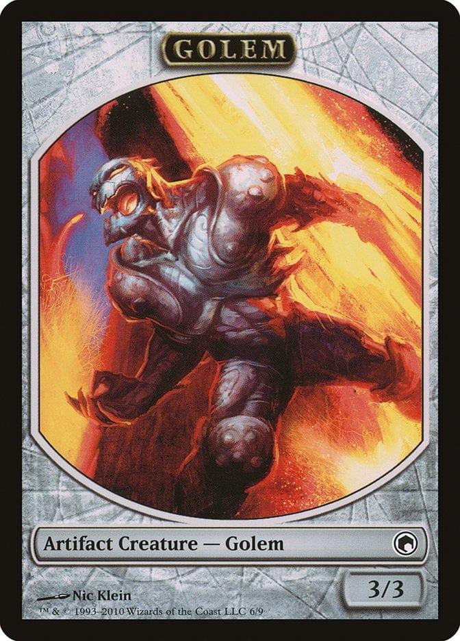Magic: The Gathering MTG Single Golem [Scars of Mirrodin Tokens]