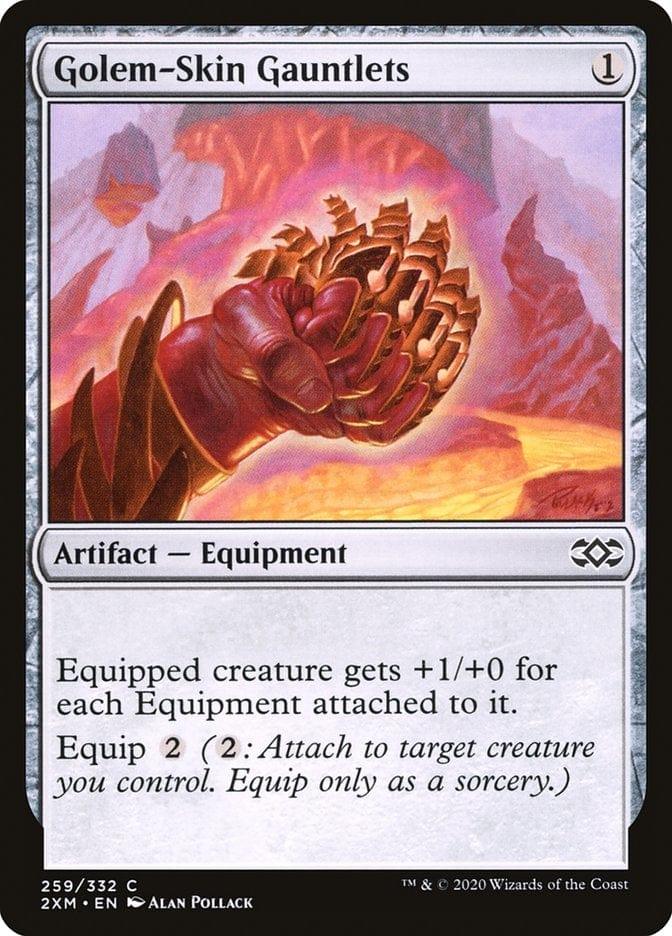 Magic: The Gathering MTG Single Golem-Skin Gauntlets [Double Masters]