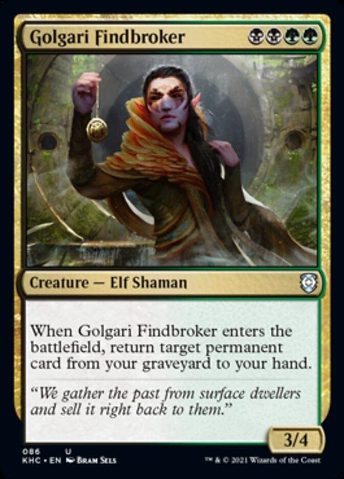 Magic: The Gathering MTG Single Golgari Findbroker [Kaldheim Commander]