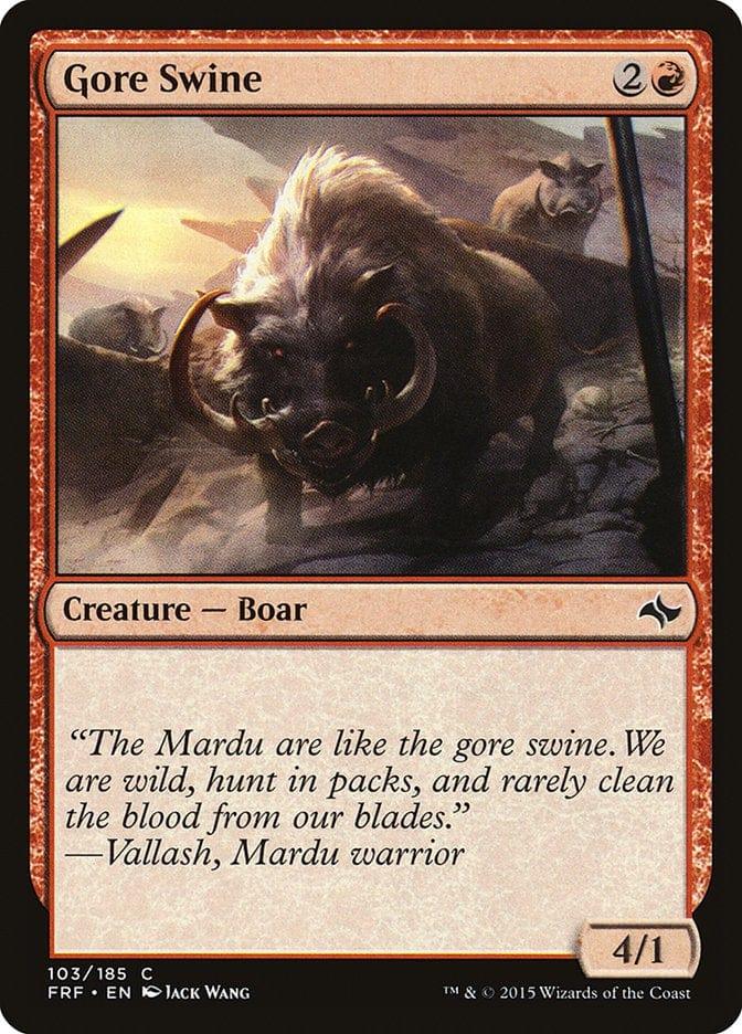 Magic: The Gathering MTG Single Gore Swine [Fate Reforged]