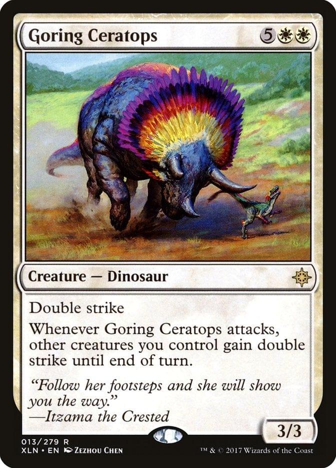 Magic: The Gathering MTG Single Goring Ceratops [Ixalan]