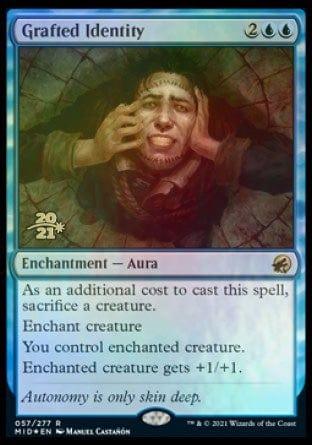 Magic: The Gathering MTG Single Grafted Identity [Innistrad: Midnight Hunt Prerelease Promos]