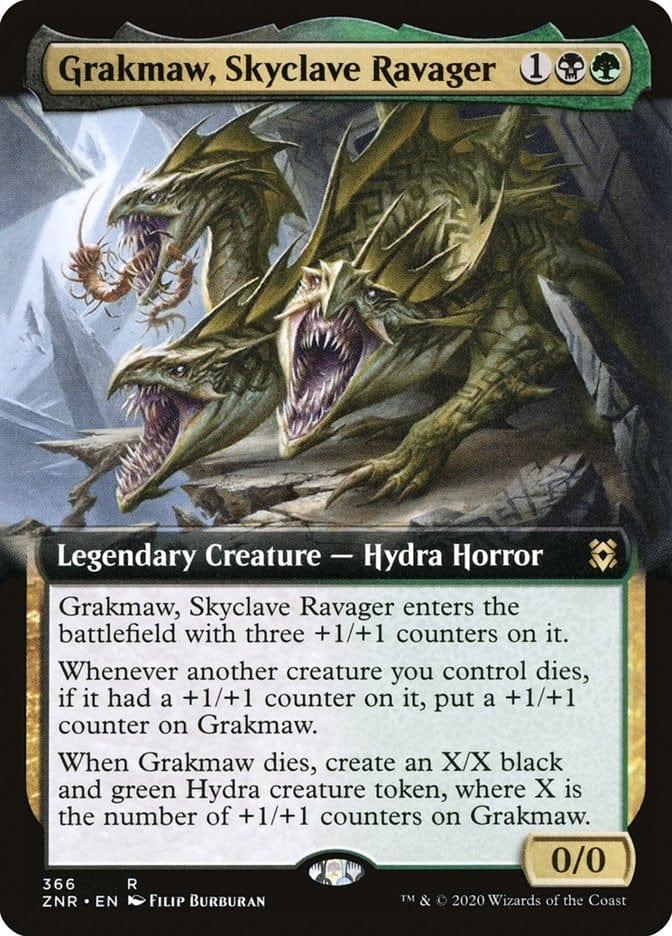 Magic: The Gathering MTG Single Grakmaw, Skyclave Ravager (Extended) [Zendikar Rising Extended Art]