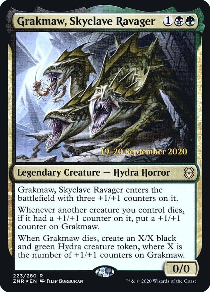 Magic: The Gathering MTG Single Grakmaw, Skyclave Ravager [Zendikar Rising Prerelease Promos]