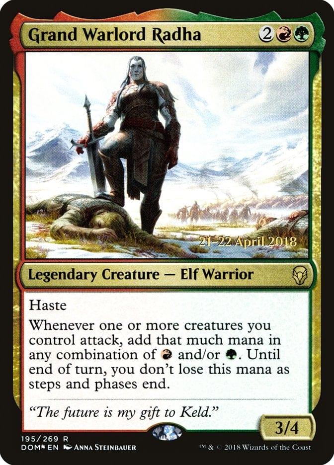Magic: The Gathering MTG Single Grand Warlord Radha  [Dominaria Prerelease Promos]