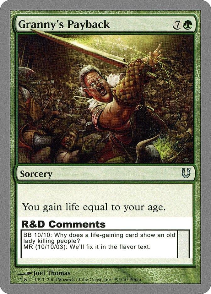 Magic: The Gathering MTG Single Granny's Payback [Unhinged]