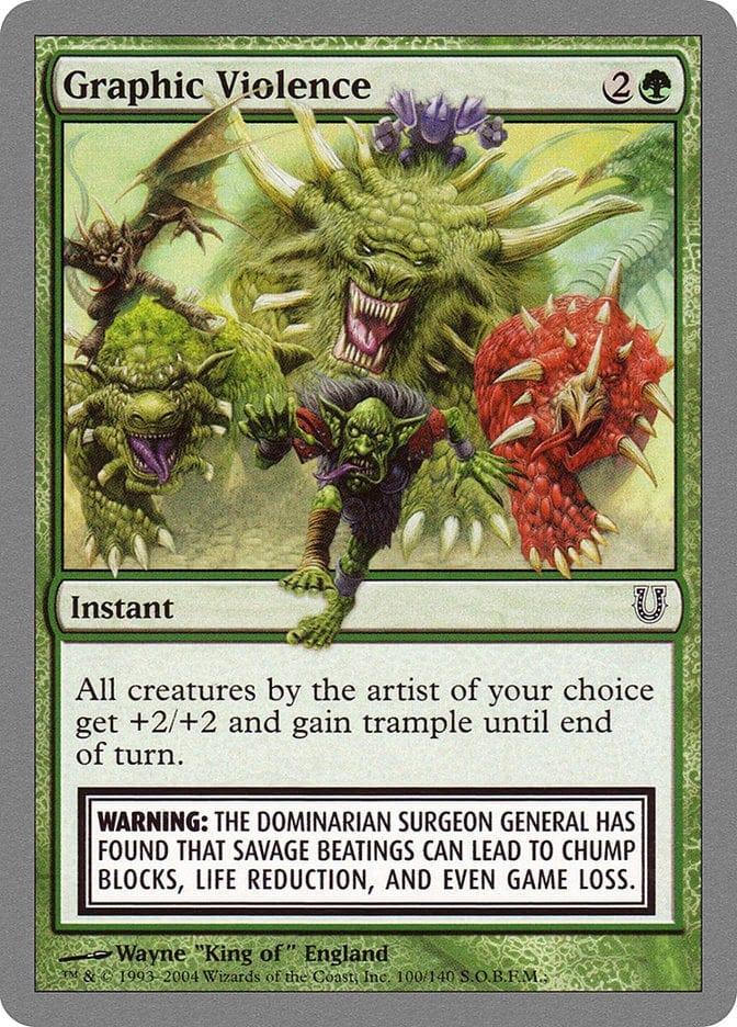 Magic: The Gathering MTG Single Graphic Violence [Unhinged]