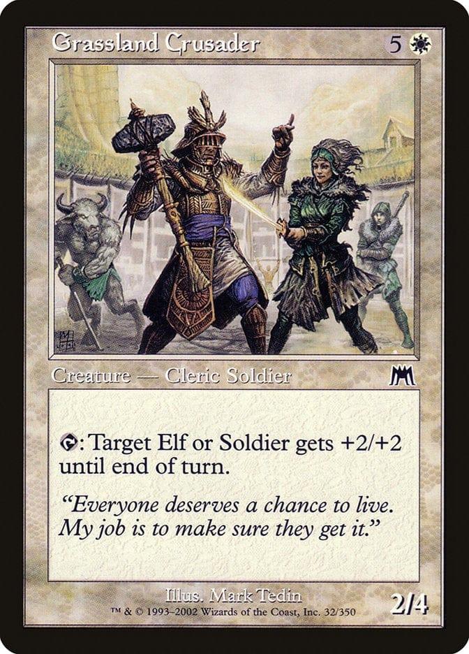 Magic: The Gathering MTG Single Grassland Crusader [Onslaught]