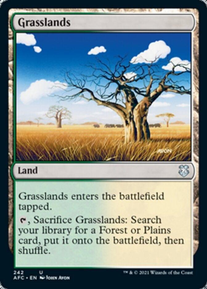 Magic: The Gathering MTG Single Grasslands [Dungeons & Dragons: Adventures in the Forgotten Realms Commander]
