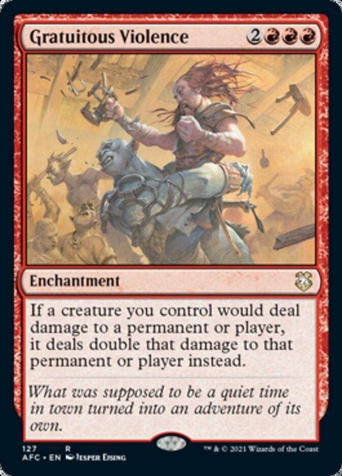 Magic: The Gathering MTG Single Gratuitous Violence [Dungeons & Dragons: Adventures in the Forgotten Realms Commander]