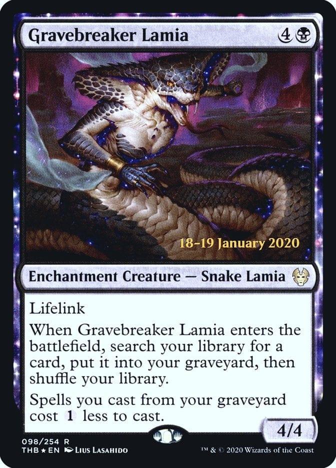 Magic: The Gathering MTG Single Gravebreaker Lamia [Theros Beyond Death Prerelease Promos]