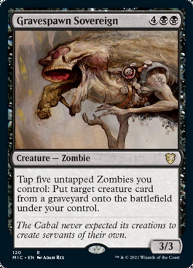 Magic: The Gathering MTG Single Gravespawn Sovereign [Innistrad: Midnight Hunt Commander]
