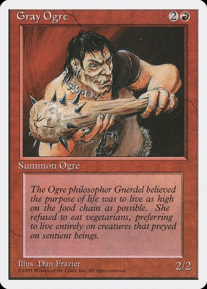Magic: The Gathering MTG Single Gray Ogre [Fourth Edition]