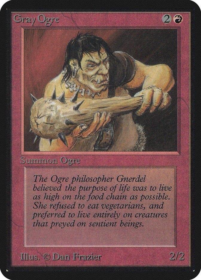 Magic: The Gathering MTG Single Gray Ogre [Limited Edition Alpha]