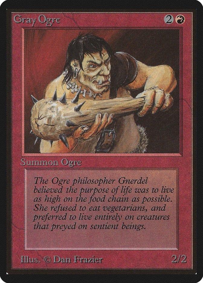 Magic: The Gathering MTG Single Gray Ogre [Limited Edition Beta]