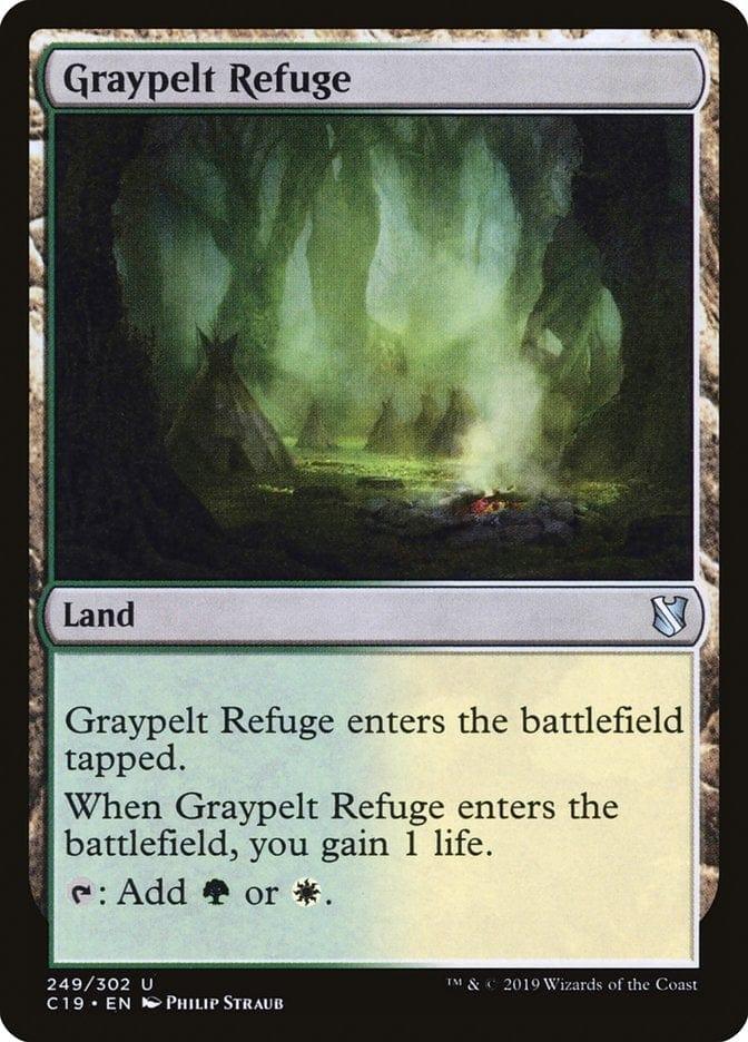 Magic: The Gathering MTG Single Graypelt Refuge [Commander 2019]