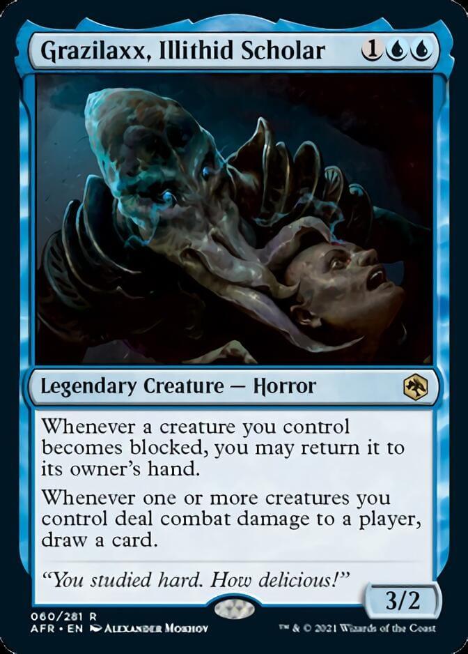 Magic: The Gathering MTG Single Grazilaxx, Illithid Scholar [Dungeons & Dragons: Adventures in the Forgotten Realms]
