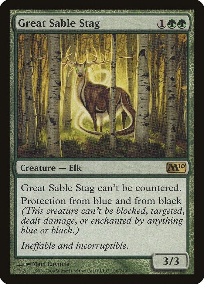 Magic: The Gathering MTG Single Great Sable Stag [Magic 2010]