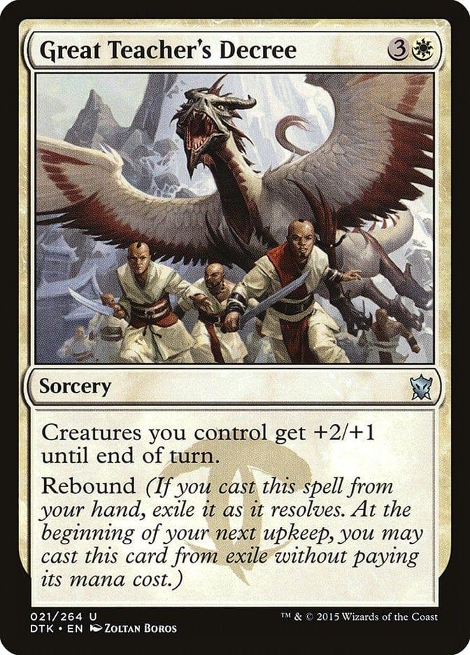 Magic: The Gathering MTG Single Great Teacher's Decree [Dragons of Tarkir]