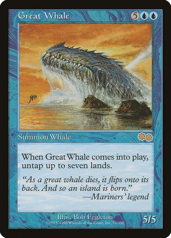Magic: The Gathering MTG Single Great Whale [Urza's Saga]