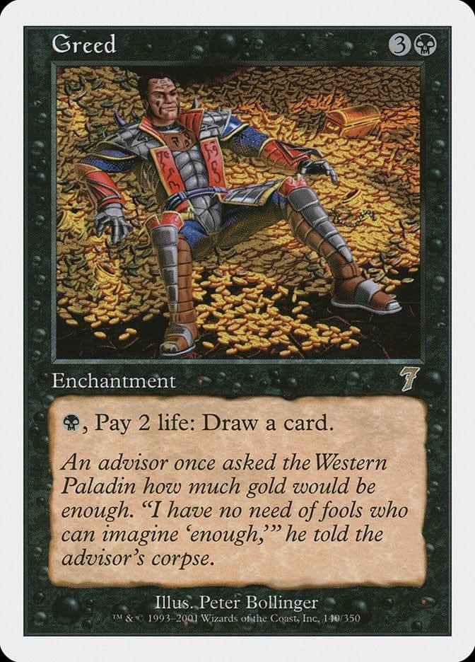 Magic: The Gathering MTG Single Greed [Seventh Edition]