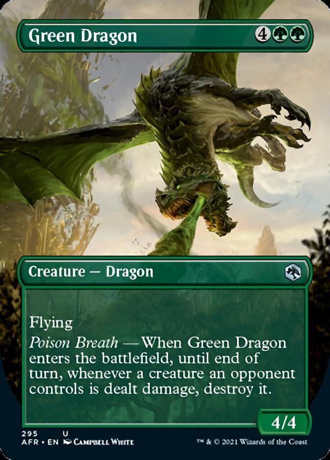 Magic: The Gathering MTG Single Green Dragon (Extended) [Dungeons & Dragons: Adventures in the Forgotten Realms]