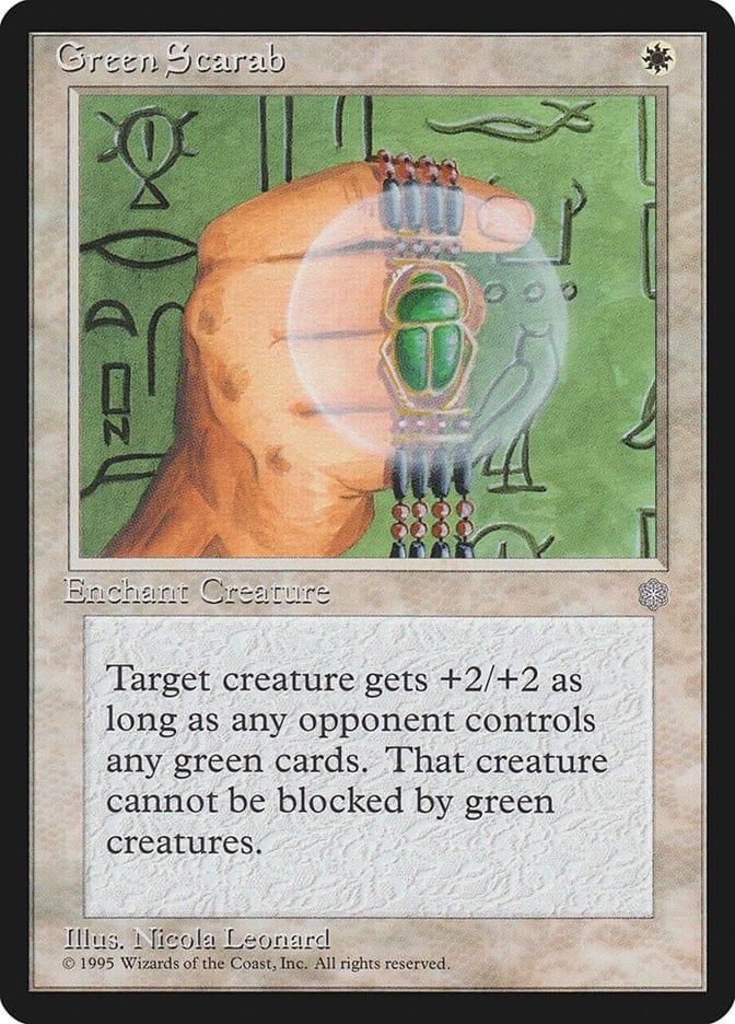 Magic: The Gathering MTG Single Green Scarab [Ice Age]