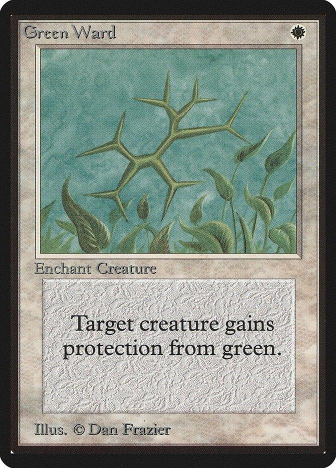Magic: The Gathering MTG Single Green Ward [Limited Edition Beta]