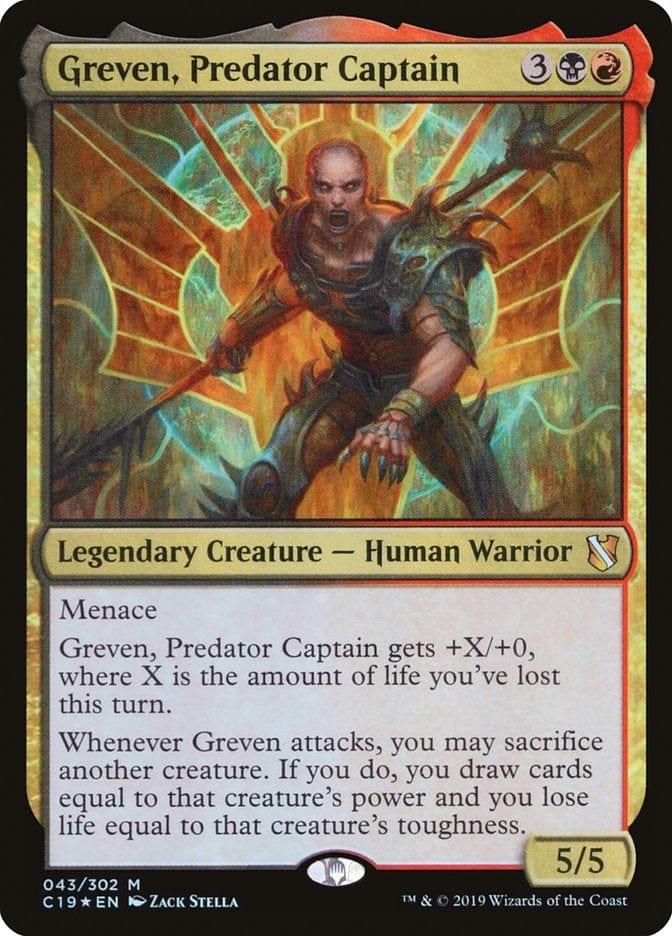 Magic: The Gathering MTG Single Greven, Predator Captain [Commander 2019]