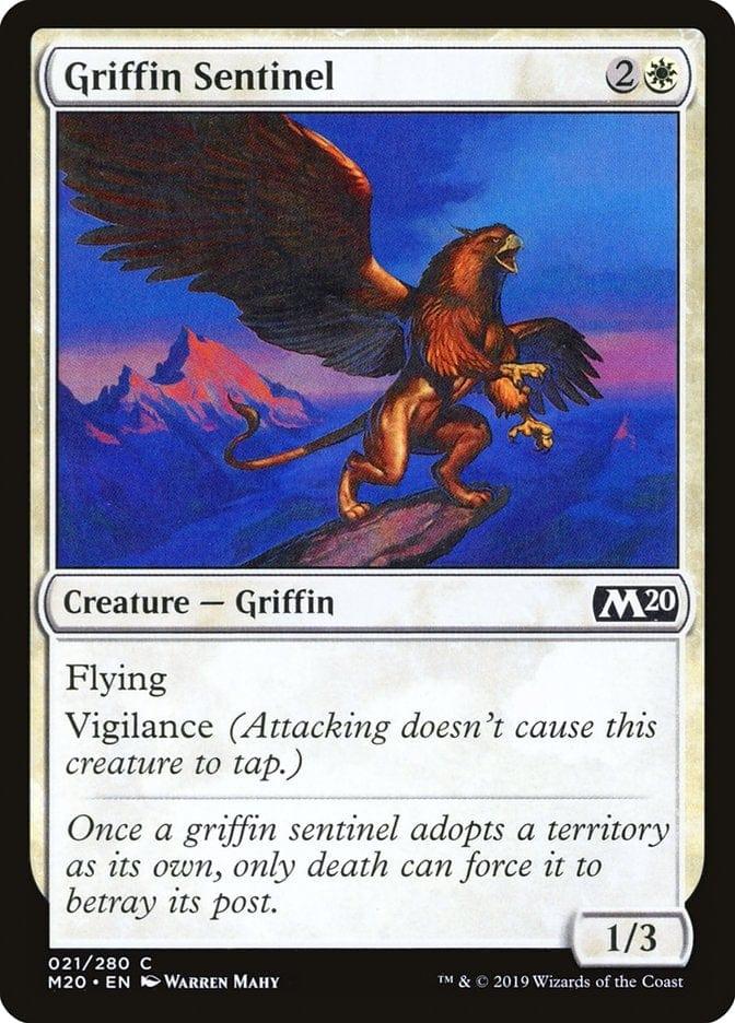 Magic: The Gathering MTG Single Griffin Sentinel [Core Set 2020]