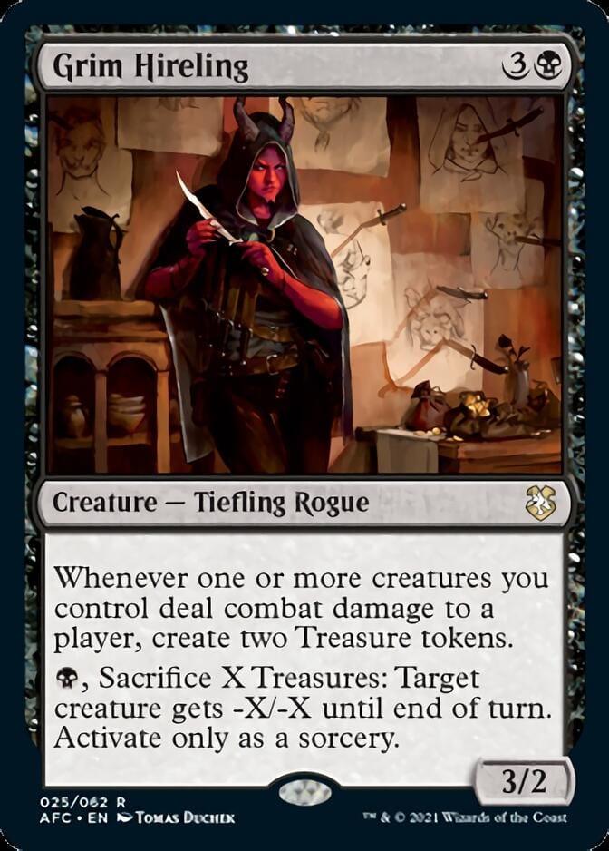 Magic: The Gathering MTG Single Grim Hireling [Dungeons & Dragons: Adventures in the Forgotten Realms Commander]