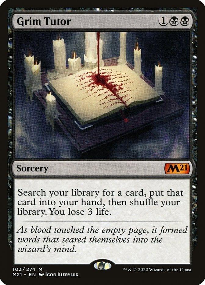 Magic: The Gathering MTG Single Grim Tutor [Core Set 2021]