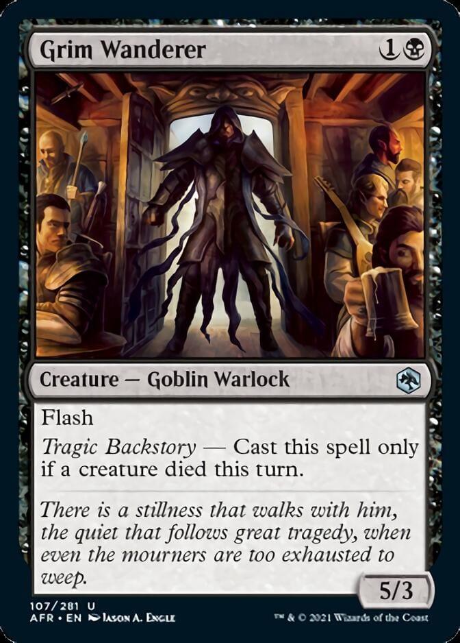 Magic: The Gathering MTG Single Grim Wanderer [Dungeons & Dragons: Adventures in the Forgotten Realms]