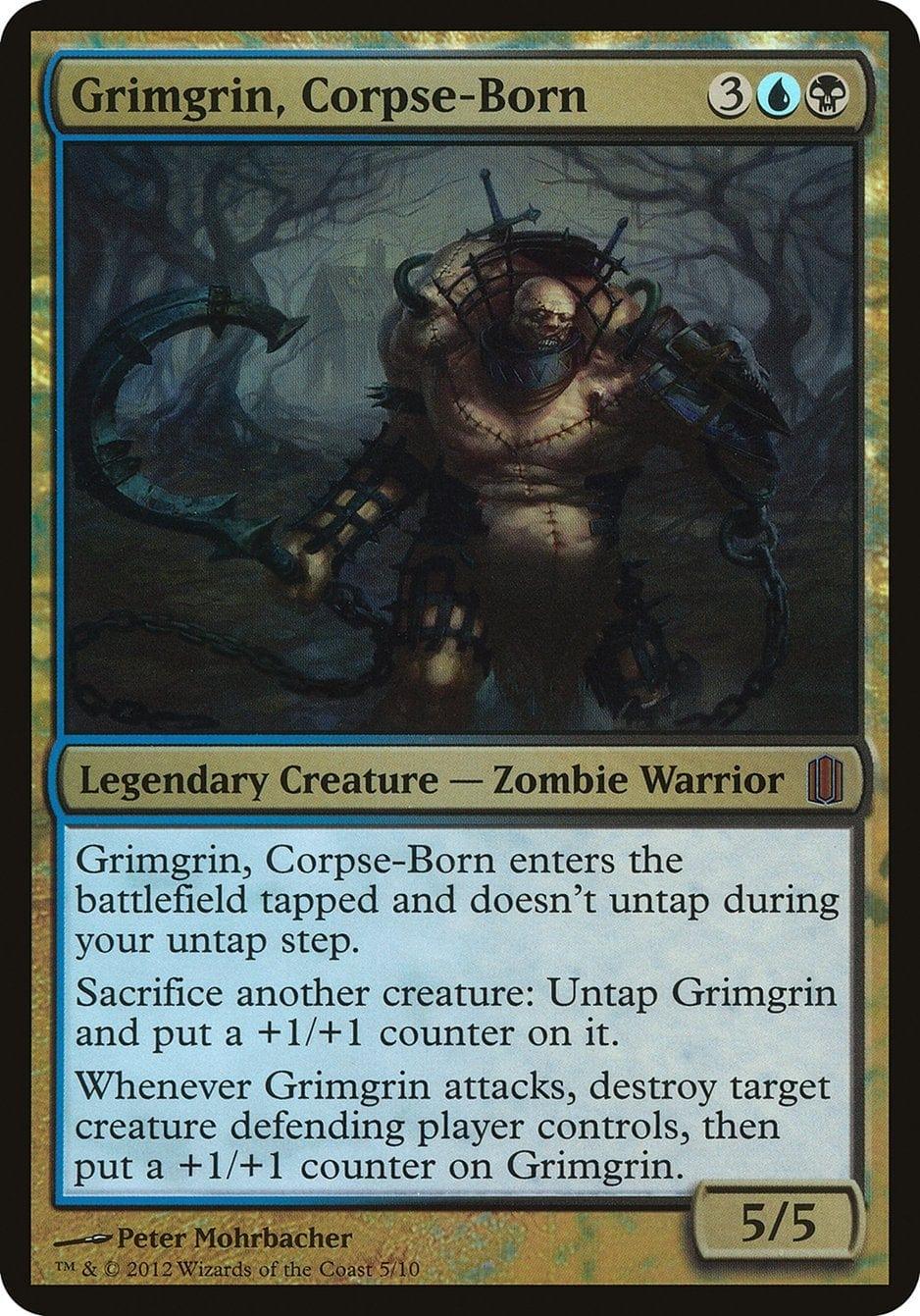 Magic: The Gathering MTG Single Grimgrin, Corpse-Born (Oversized) [Commander's Arsenal Oversized]