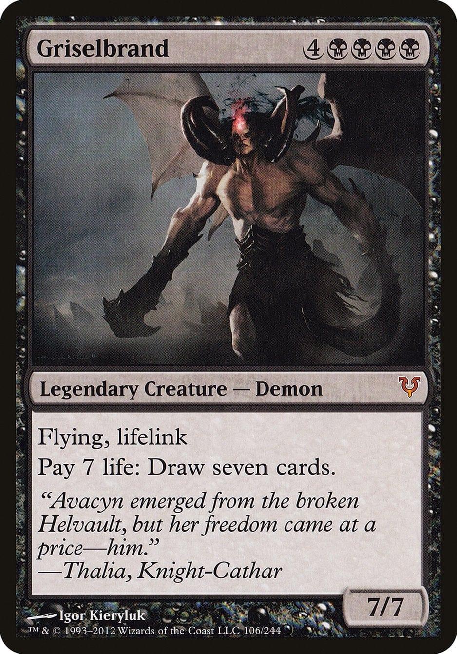Magic: The Gathering MTG Single Griselbrand [Open the Helvault]