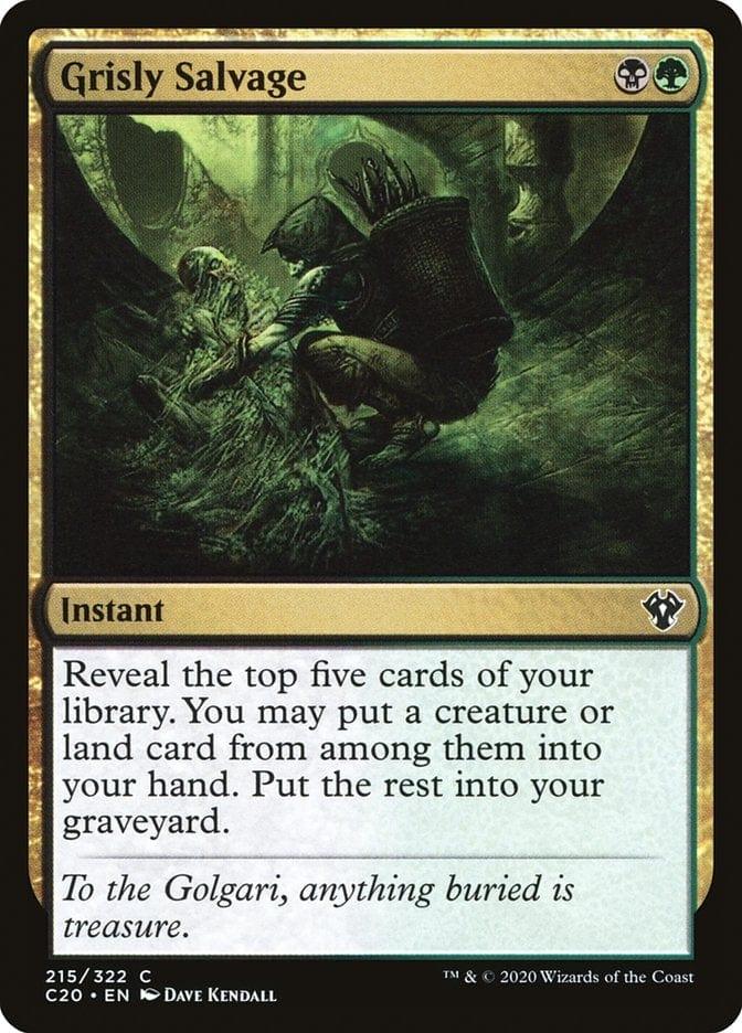 Magic: The Gathering MTG Single Grisly Salvage [Commander 2020]