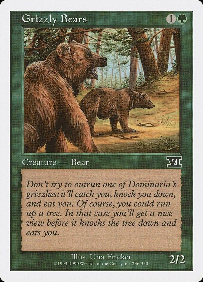 Magic: The Gathering MTG Single Grizzly Bears [Classic Sixth Edition]