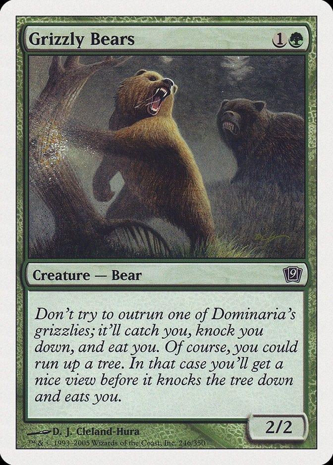 Magic: The Gathering MTG Single Grizzly Bears [Ninth Edition]