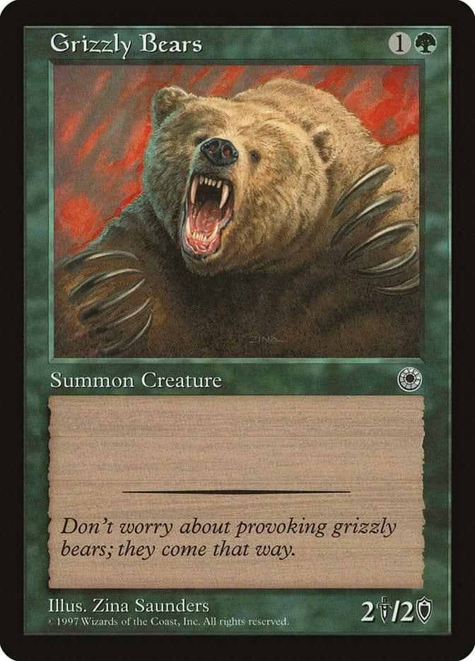Magic: The Gathering MTG Single Grizzly Bears [Portal]
